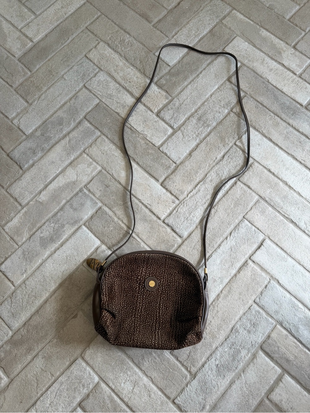 Vintage Fontanelli by RECO’S Made in Italy Brown Crossbody Shoulder Bag